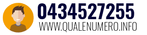 Numero di telefono 0434527255 0434527255