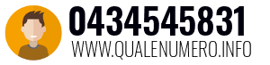 Numero di telefono 0434545831 0434545831