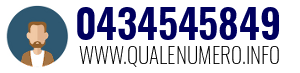 Numero di telefono 0434545849 0434545849