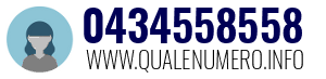 Numero di telefono 0434558558 0434558558
