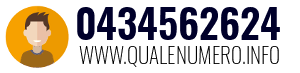 Numero di telefono 0434562624 0434562624