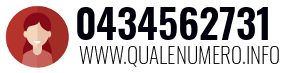 Numero di telefono 0434562731 0434562731