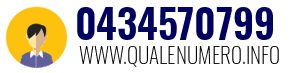 Numero di telefono 0434570799 0434570799