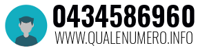 Numero di telefono 0434586960 0434586960