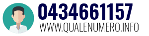 Numero di telefono 0434661157 0434661157