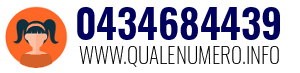 Numero di telefono 0434684439 0434684439