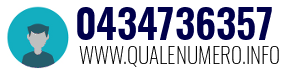 Numero di telefono 0434736357 0434736357