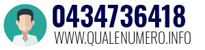 Numero di telefono 0434736418 0434736418