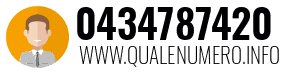 Numero di telefono 0434787420 0434787420
