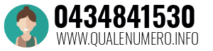 Numero di telefono 0434841530 0434841530