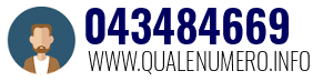 Numero di telefono 043484669 043484669
