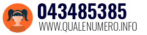 Numero di telefono 043485385 043485385