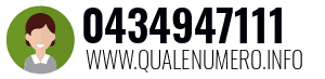 Numero di telefono 0434947111 0434947111