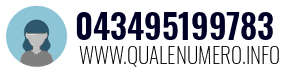 Numero di telefono 043495199783 043495199783