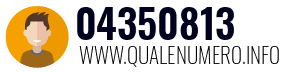 Numero di telefono 04350813 04350813