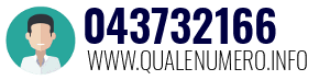 Numero di telefono 043732166 043732166