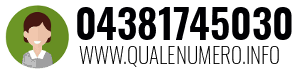 Numero di telefono 04381745030 04381745030