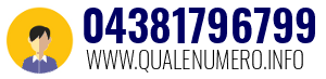 Numero di telefono 04381796799 04381796799