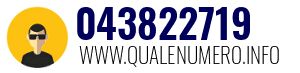 Numero di telefono 043822719 043822719