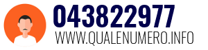 Numero di telefono 043822977 043822977