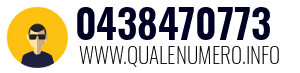 Numero di telefono 0438470773 0438470773
