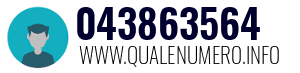 Numero di telefono 043863564 043863564