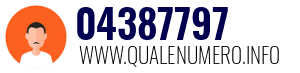 Numero di telefono 04387797 04387797