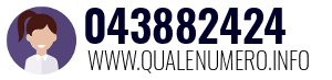 Numero di telefono 043882424 043882424