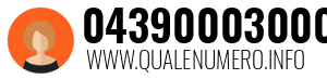 Numero di telefono 04390003000 04390003000