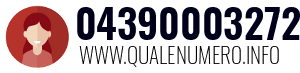 Numero di telefono 04390003272 04390003272