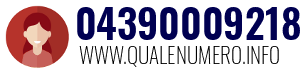Numero di telefono 04390009218 04390009218