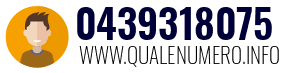 Numero di telefono 0439318075 0439318075