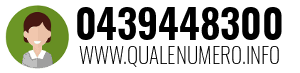 Numero di telefono 0439448300 0439448300