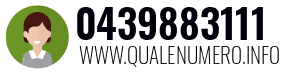 Numero di telefono 0439883111 0439883111