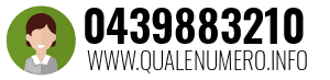 Numero di telefono 0439883210 0439883210