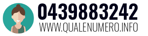 Numero di telefono 0439883242 0439883242