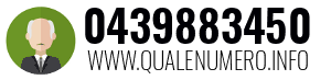 Numero di telefono 0439883450 0439883450