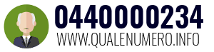 Numero di telefono 0440000234 0440000234