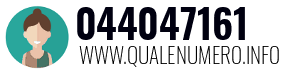 Numero di telefono 044047161 044047161