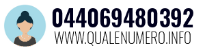 Numero di telefono 044069480392 044069480392