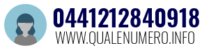 Numero di telefono 0441212840918 0441212840918