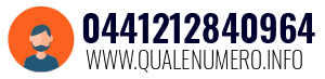 Numero di telefono 0441212840964 0441212840964