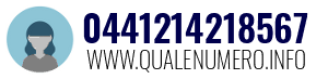 Numero di telefono 0441214218567 0441214218567