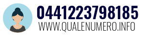 Numero di telefono 0441223798185 0441223798185