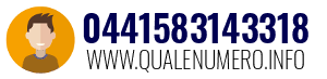 Numero di telefono 0441583143318 0441583143318