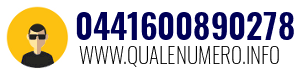 Numero di telefono 0441600890278 0441600890278