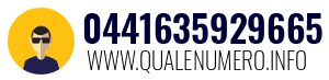 Numero di telefono 0441635929665 0441635929665