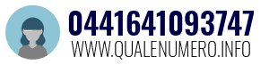 Numero di telefono 0441641093747 0441641093747