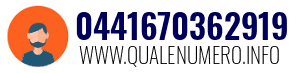 Numero di telefono 0441670362919 0441670362919