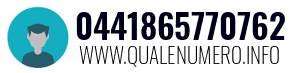 Numero di telefono 0441865770762 0441865770762